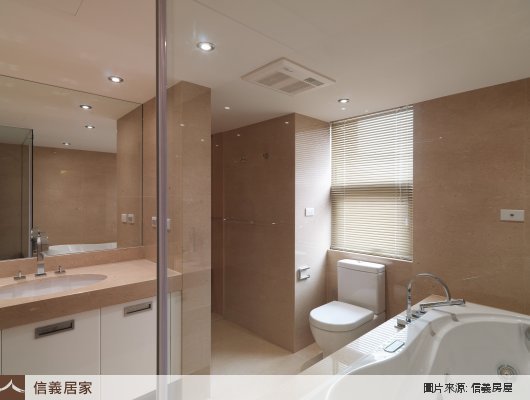 浴室大理石地板,浴室鏡子,浴室洗手台,浴室馬桶